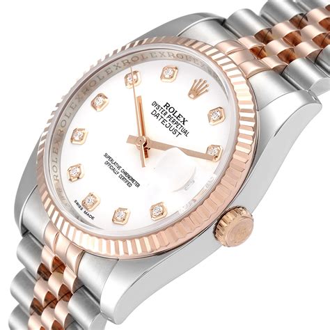 rolex date just 36 rose gold greybface|Rolex Datejust watch.